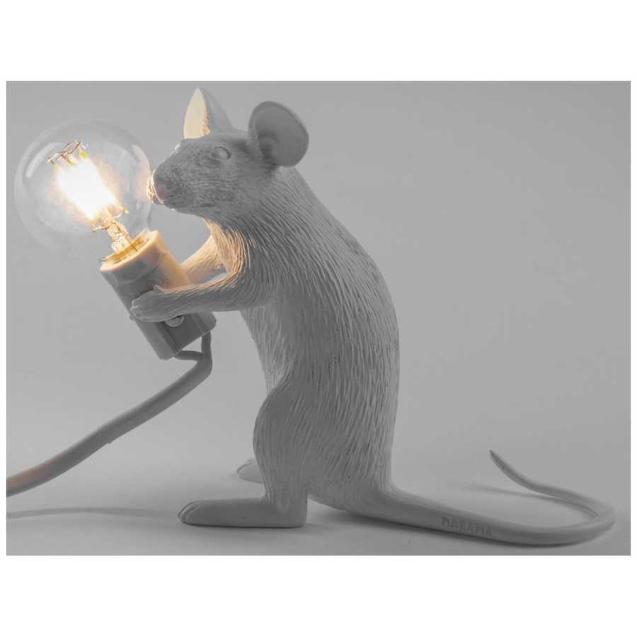 Seletti Mouse Sitting Lamp - Mac - White