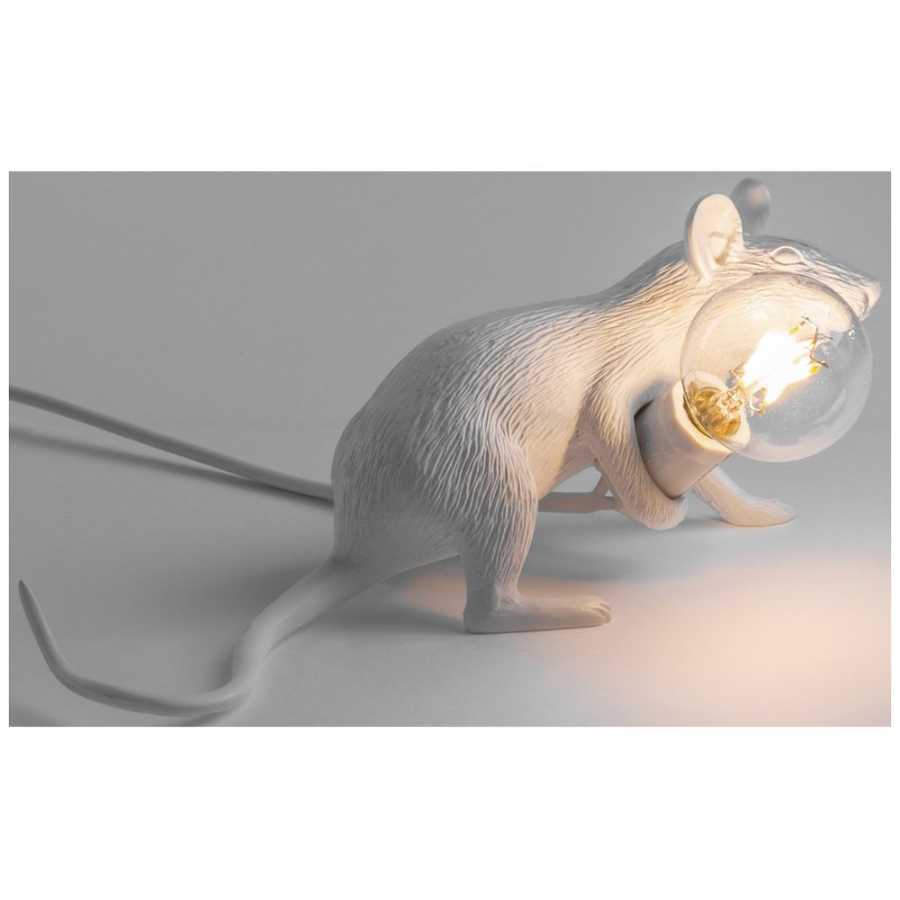 Seletti Mouse Lying Down Lamp - Lop - White