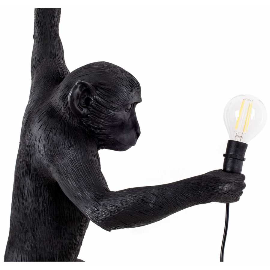 Seletti Monkey Hanging Left Outdoor Lamp - Black