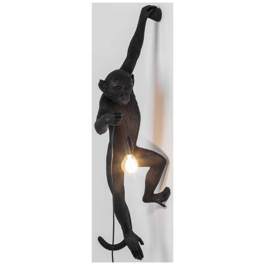 Seletti Monkey Hanging Left Outdoor Lamp - Black