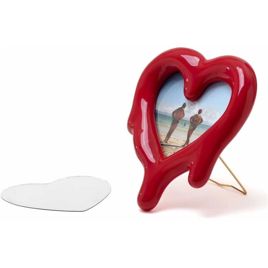 Seletti Melted Heart Dressing Table Mirror - Red