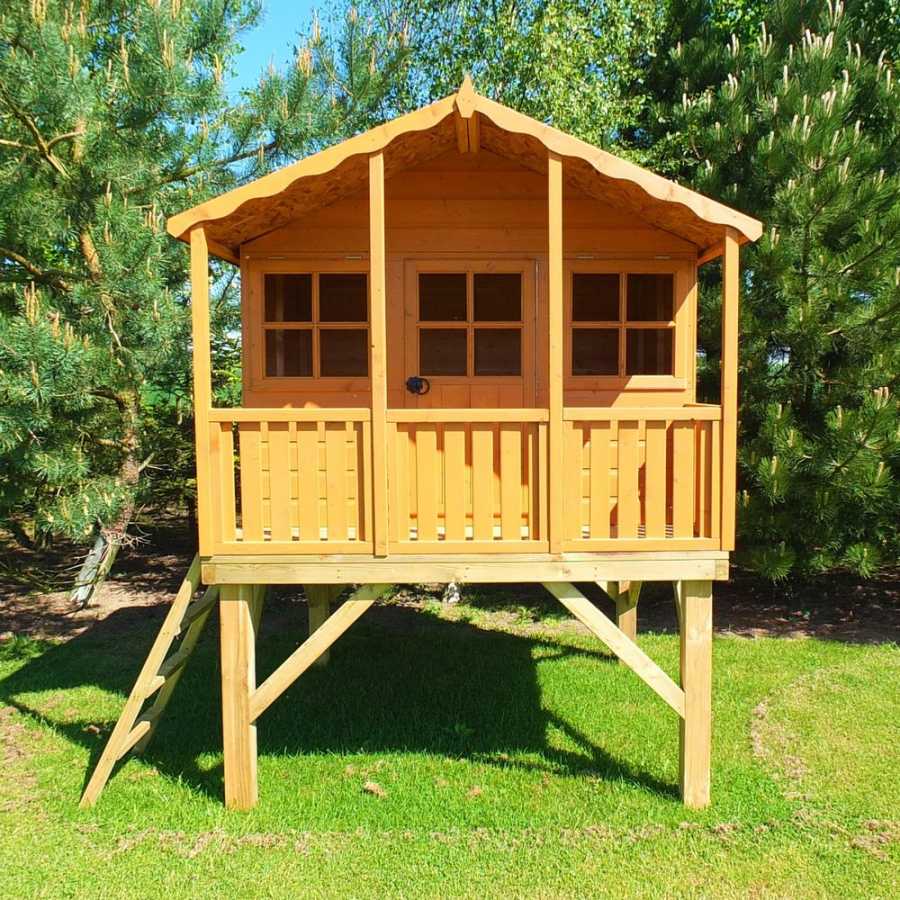 Shire Little Houses Stork Wendy House With Platform - 6Ft x 4Ft