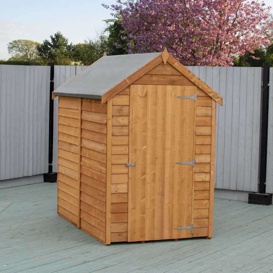 Shire Dip Treated Overlap Garden Shed With Window - 6Ft x 4Ft