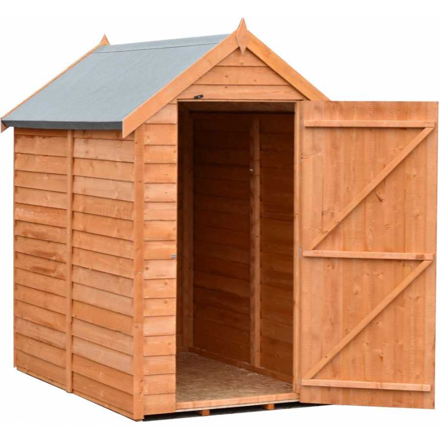 Shire Dip Treated Overlap Garden Shed - 6Ft x 4Ft