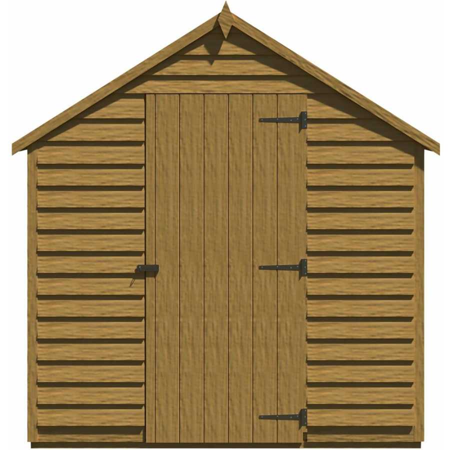 Shire Dip Treated Overlap Garden Shed With Window - 8Ft x 6Ft