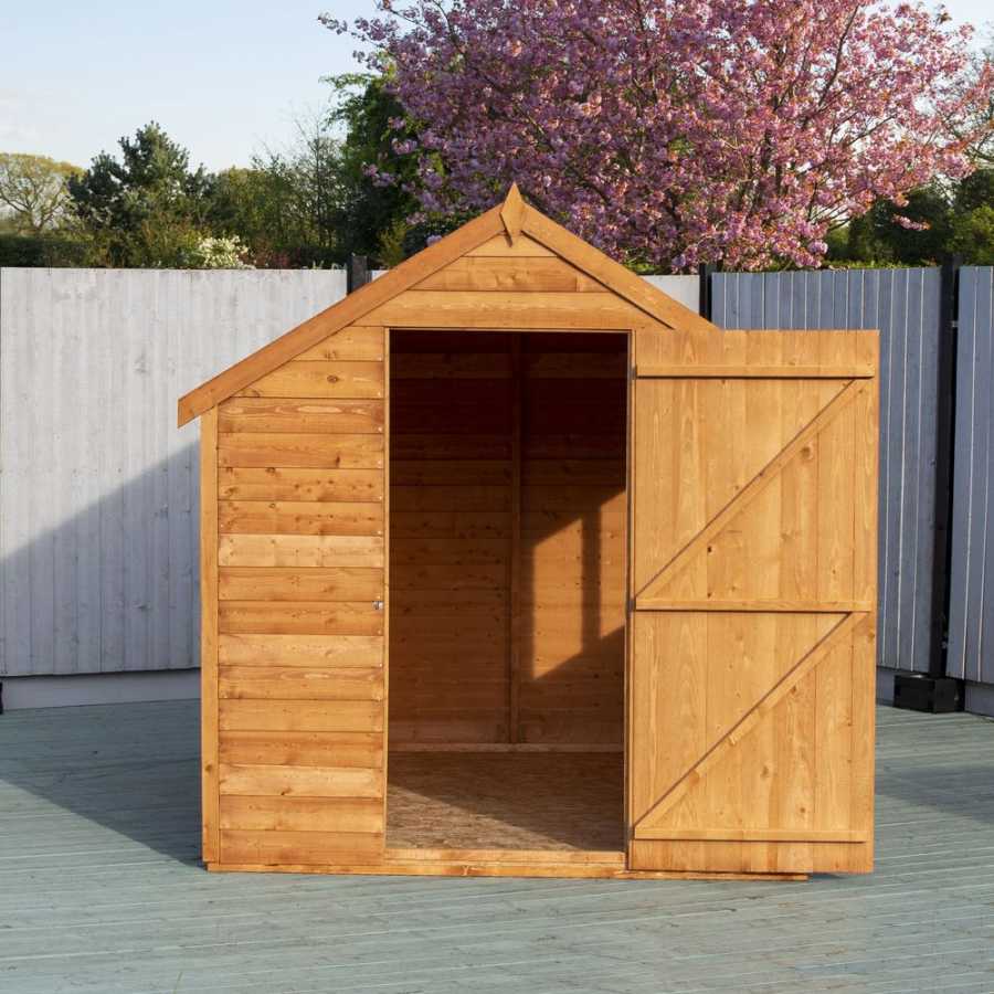 Shire Dip Treated Overlap Garden Shed With Window - 8Ft x 6Ft