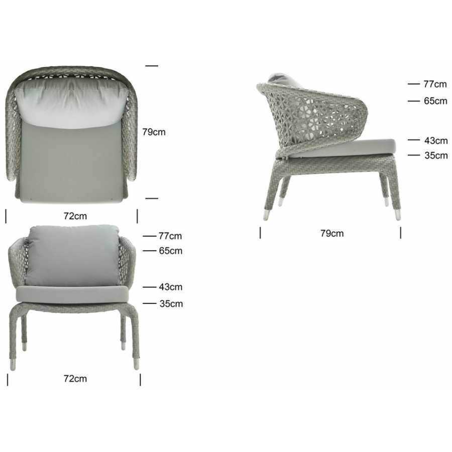 Skyline Design Journey Silver Walnut Arm Chair