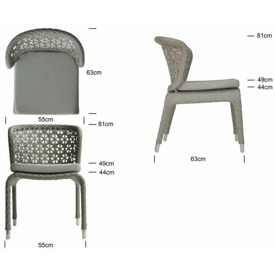 Skyline Design Journey Silver Walnut Dining Chair