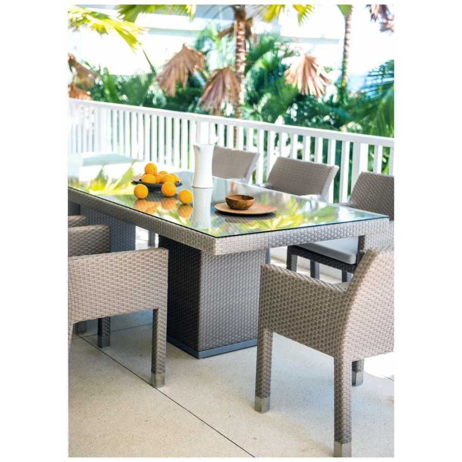 Skyline Design Pacific Silver Walnut Rectangular Dining Table