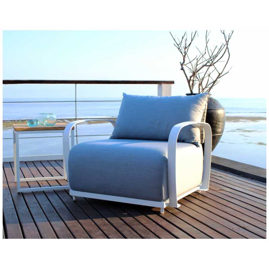 Skyline Design Windsor White Arm Chair