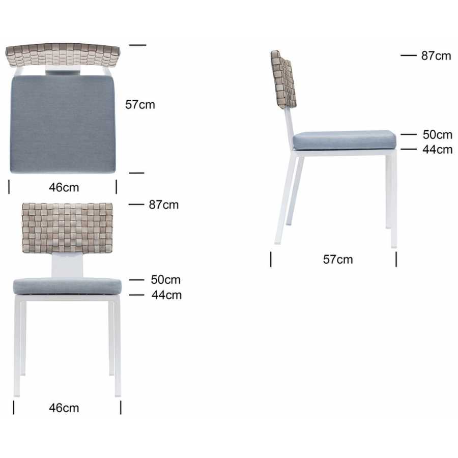 Skyline Design Windsor White Dining Chair