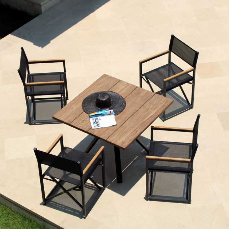 Skyline Design Alaska Square Dining Table - Carbon