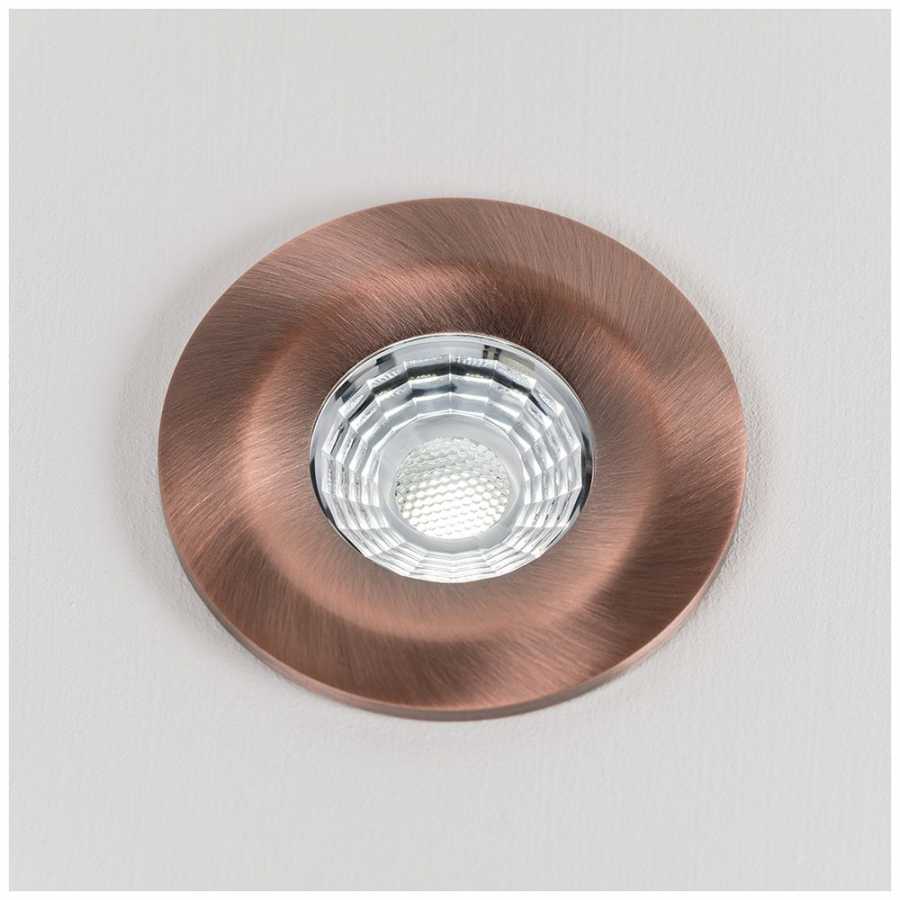 Soho Lighting Fixed LED Dimmable 10W Outdoor & Bathroom Downlight - Antique Copper