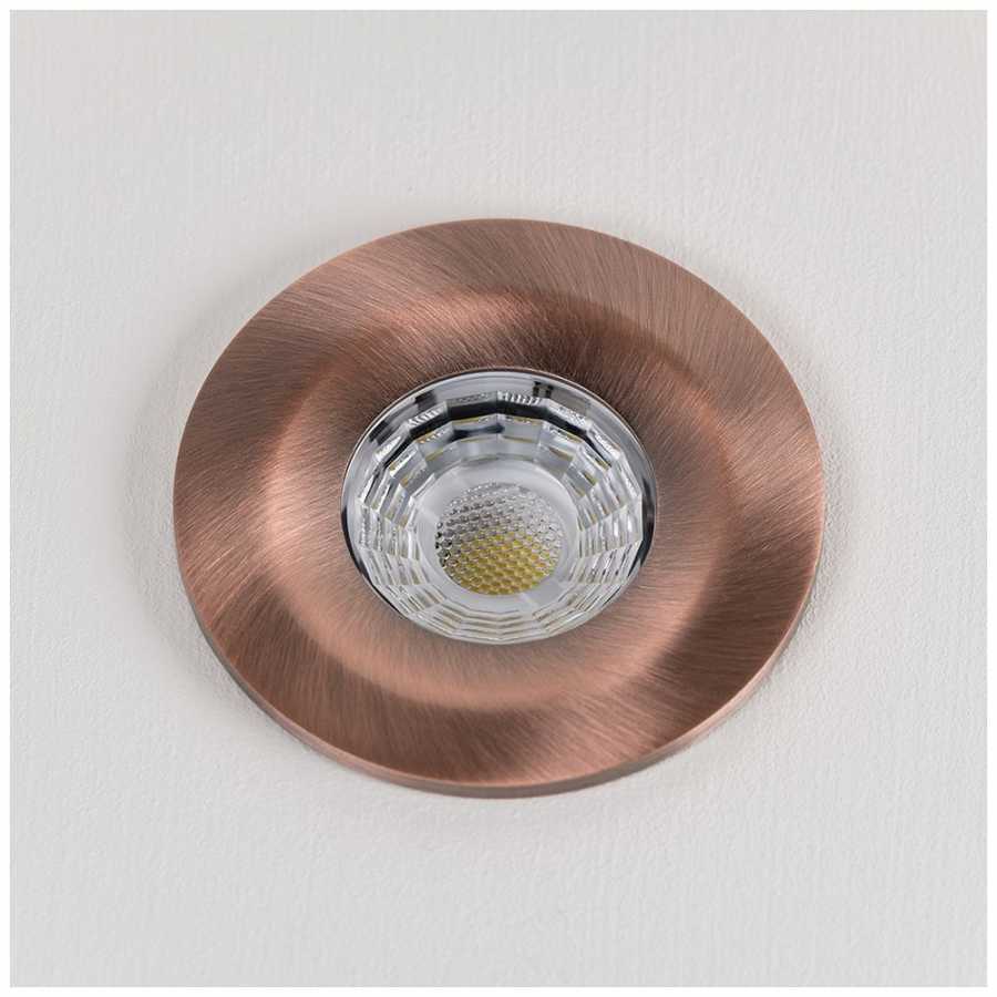 Soho Lighting Fixed LED Dimmable 10W Outdoor & Bathroom Downlight - Antique Copper
