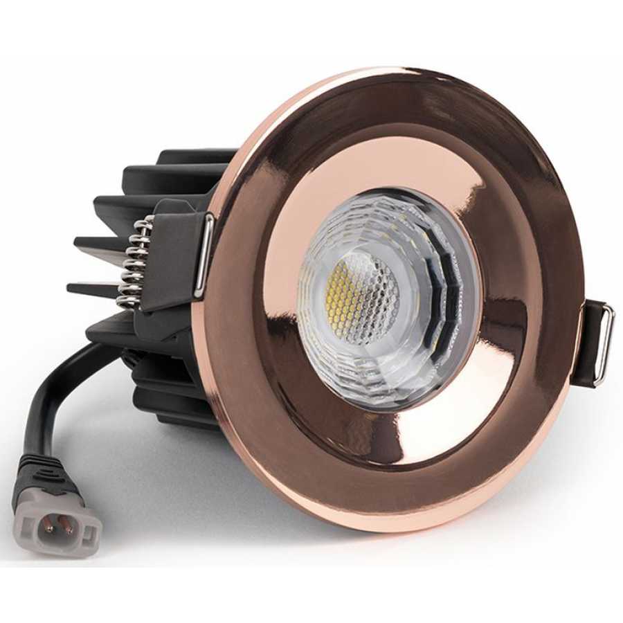 Soho Lighting Fixed LED Dimmable 10W Outdoor & Bathroom Downlight - Rose Gold