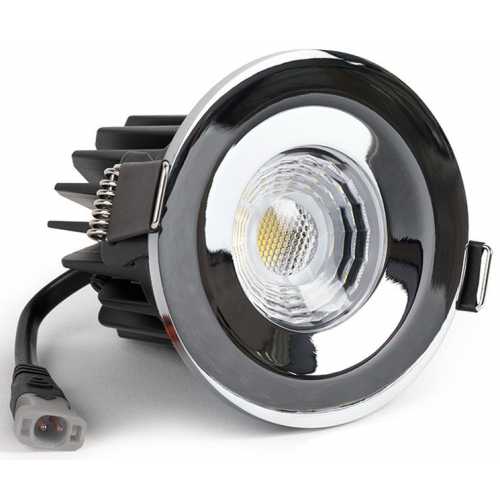 Soho Lighting Fixed LED Dimmable 10W Outdoor & Bathroom Downlight - Polished Chrome
