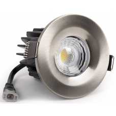 Soho Lighting Fixed LED Dimmable 10W Outdoor & Bathroom Downlight - Brushed Chrome