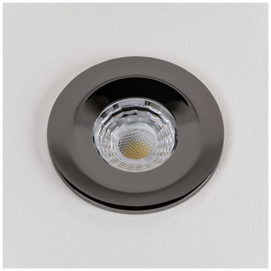 Soho Lighting Fixed LED Dimmable 10W Outdoor & Bathroom Downlight - Black Chrome