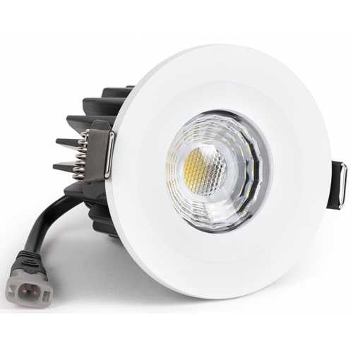 Soho Lighting Fixed Colour Changing LED Dimmable 10W Outdoor & Bathroom Downlight - White