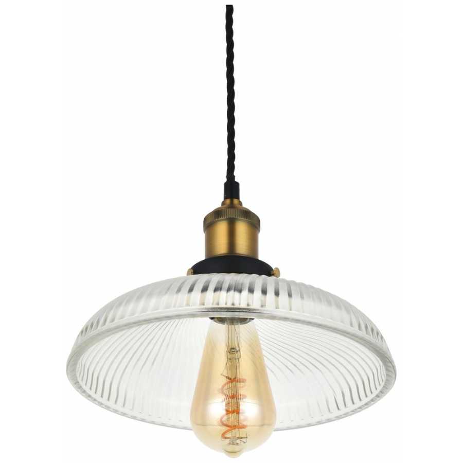Soho Lighting Romilly Dome Etched Glass French Style Pendant Light