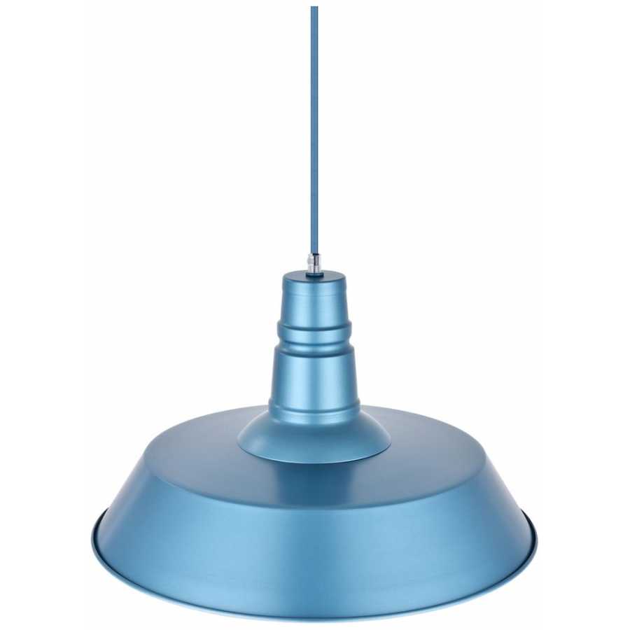 Soho Lighting Argyll Industrial Pendant Light - Aston Blue - Large