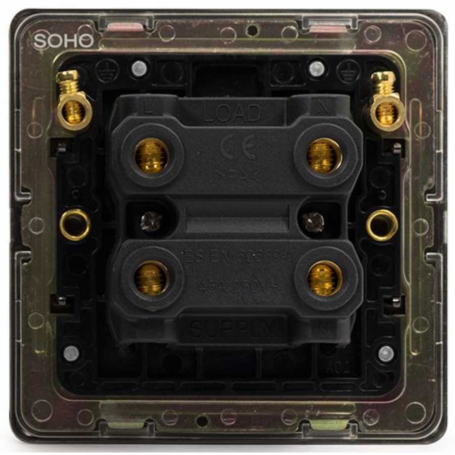 Soho Lighting Connaught 1 Gang Double Pole Single Switch