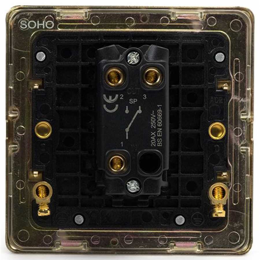 Soho Lighting Savoy 1 Gang 2 Way Toggle Dolly Period Switch
