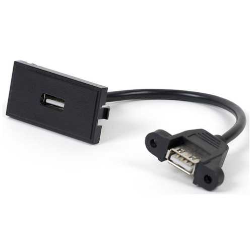 Soho Lighting Soho Euromod USB Mounted Socket - Black