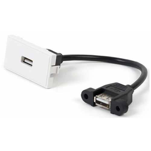 Soho Lighting Soho Euromod USB Mounted Socket - White