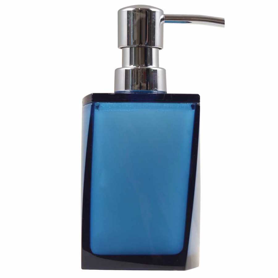 Sorema Transparent Soap Dispenser - Petrol Blue
