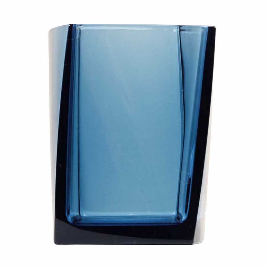 Sorema Transparent Toothbrush Holder - Petrol Blue
