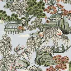 Thibaut Dynasty Asian Scenic T75460 Wallpaper
