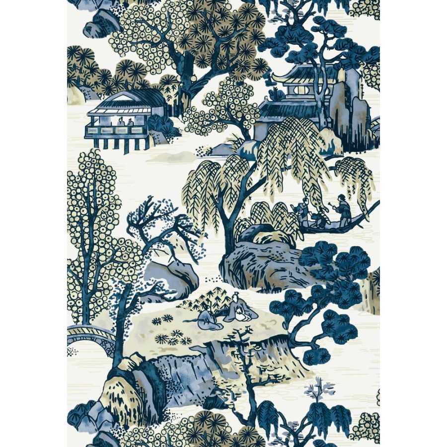 Thibaut Dynasty Asian Scenic T75461 Wallpaper