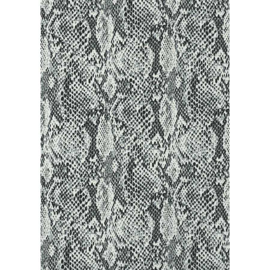 Thibaut Faux Resource Boa T75169 Black and White Wallpaper