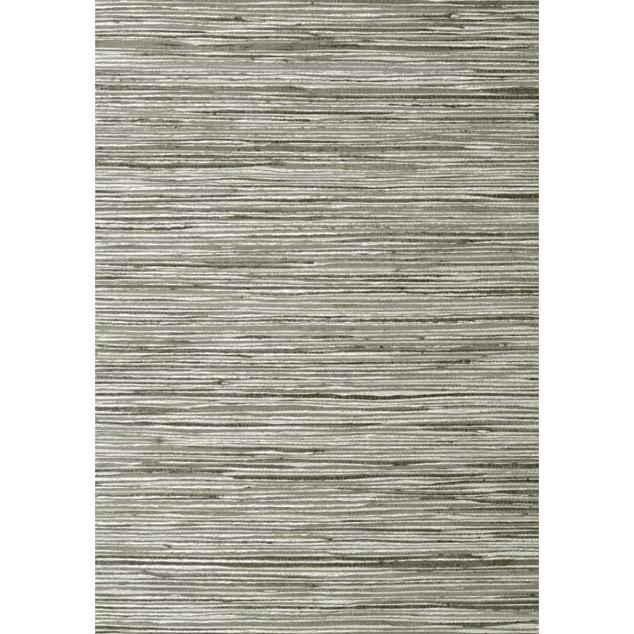 Thibaut Faux Resource Jindo Grass T75120 Charcoal on Metallic Silver Wallpaper