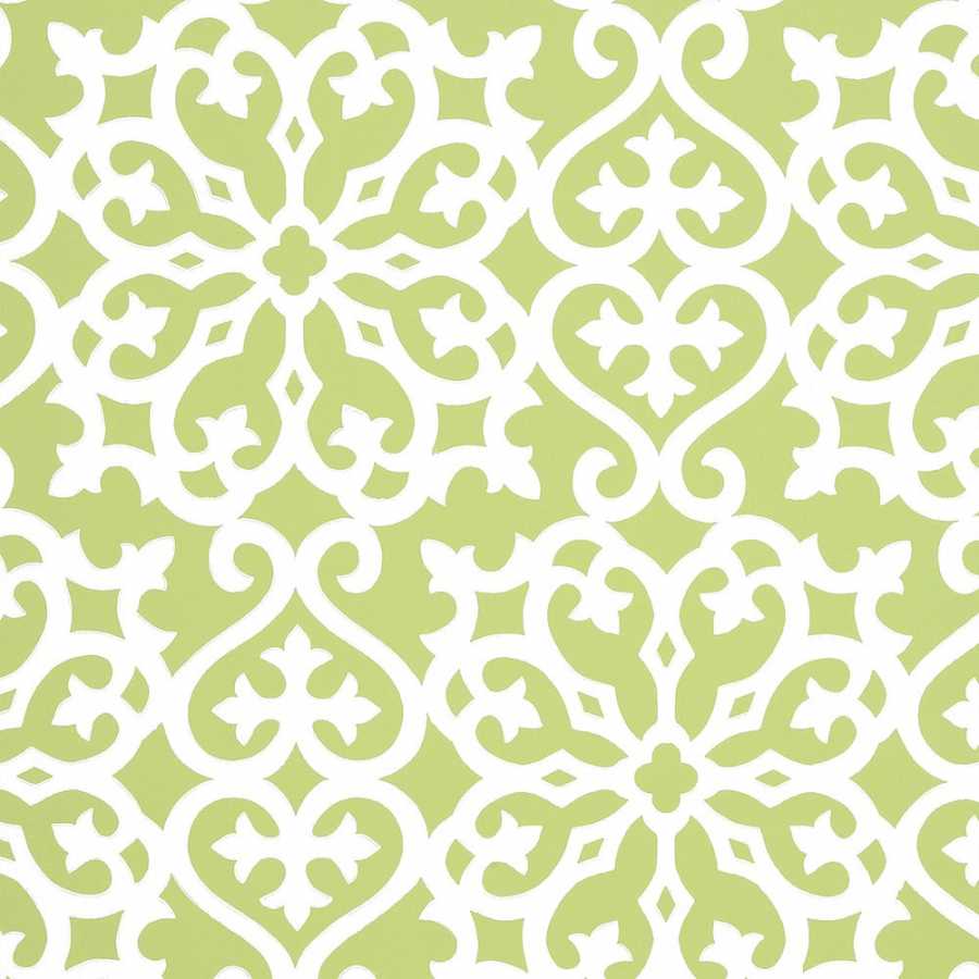 Thibaut Graphic Resource Allison T35178 Apple Green Wallpaper