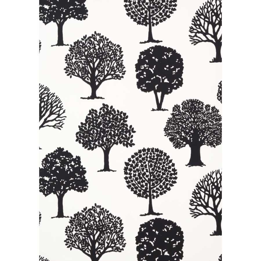 Thibaut Graphic Resource Russell Square T35112 Black and White Wallpaper