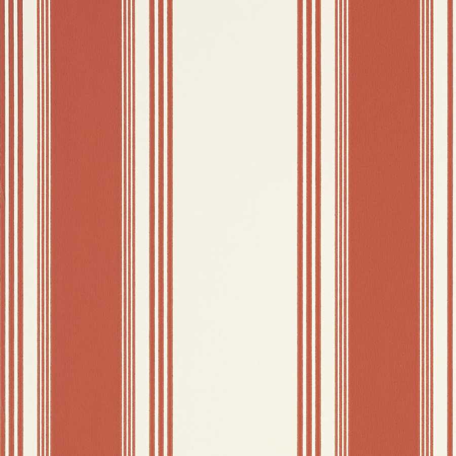 Thibaut Greenwood Brittany Stripe T85048 Red Wallpaper