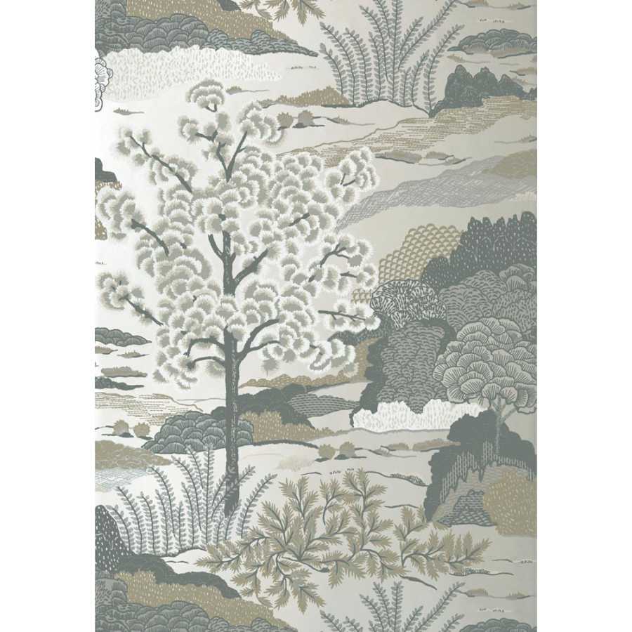 Thibaut Greenwood Daintree T85045 Pearl Wallpaper