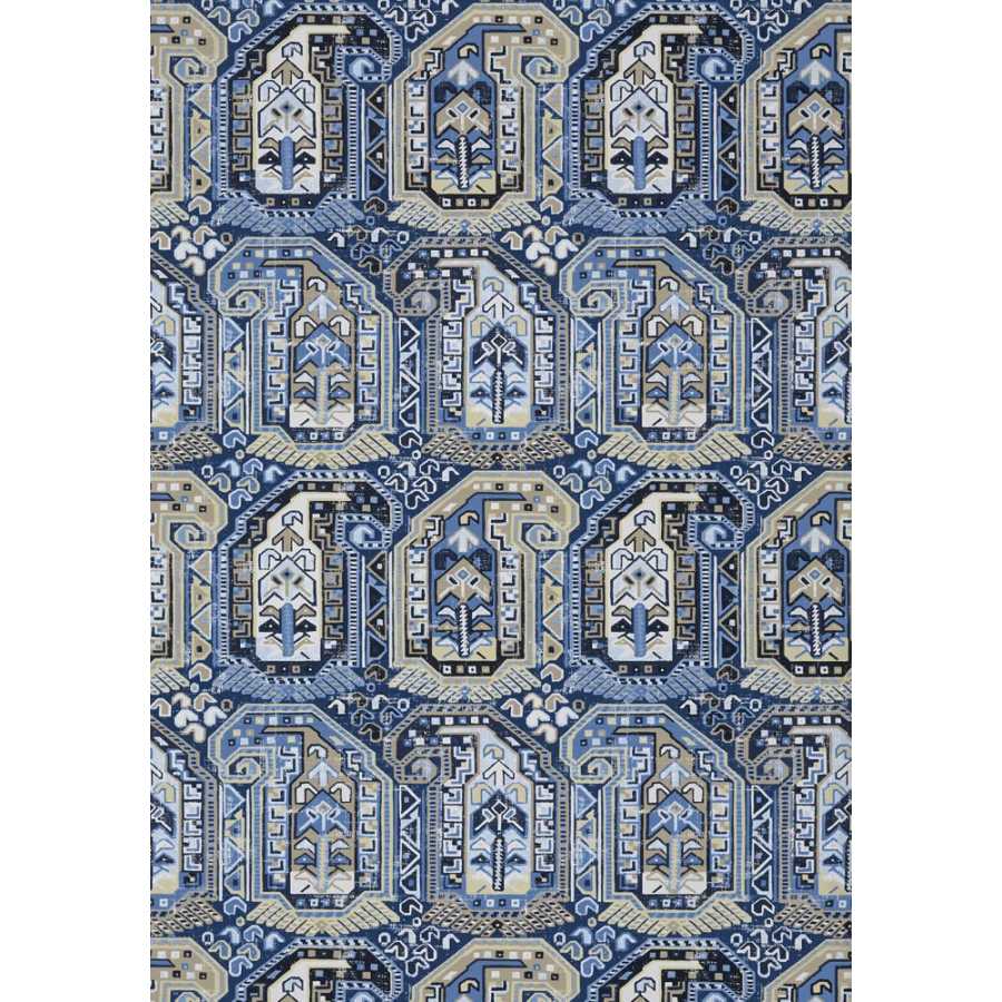 Thibaut Greenwood Gleniffer T85022 Blue and Beige Wallpaper