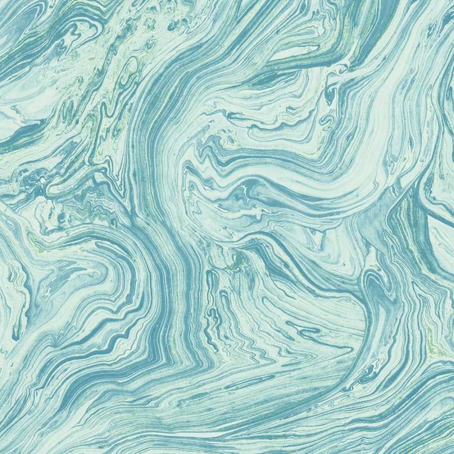 Thibaut Greenwood Venus T85075 Aqua Wallpaper