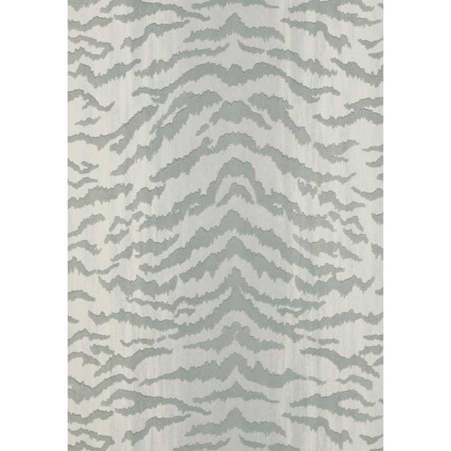 Thibaut Natural Resource 2 Tiger Flock T83063 Light Grey Wallpaper