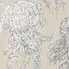 Thibaut Summer House Jelly Fish Bloom T13169 Wallpaper