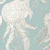 Thibaut Summer House Jelly Fish Bloom T13170 Wallpaper