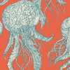 Thibaut Summer House Jelly Fish Bloom T13172 Wallpaper