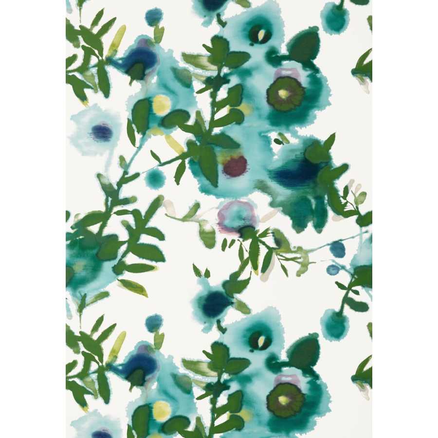 Thibaut Summer House Open Spaces T13084 Turquoise Wallpaper