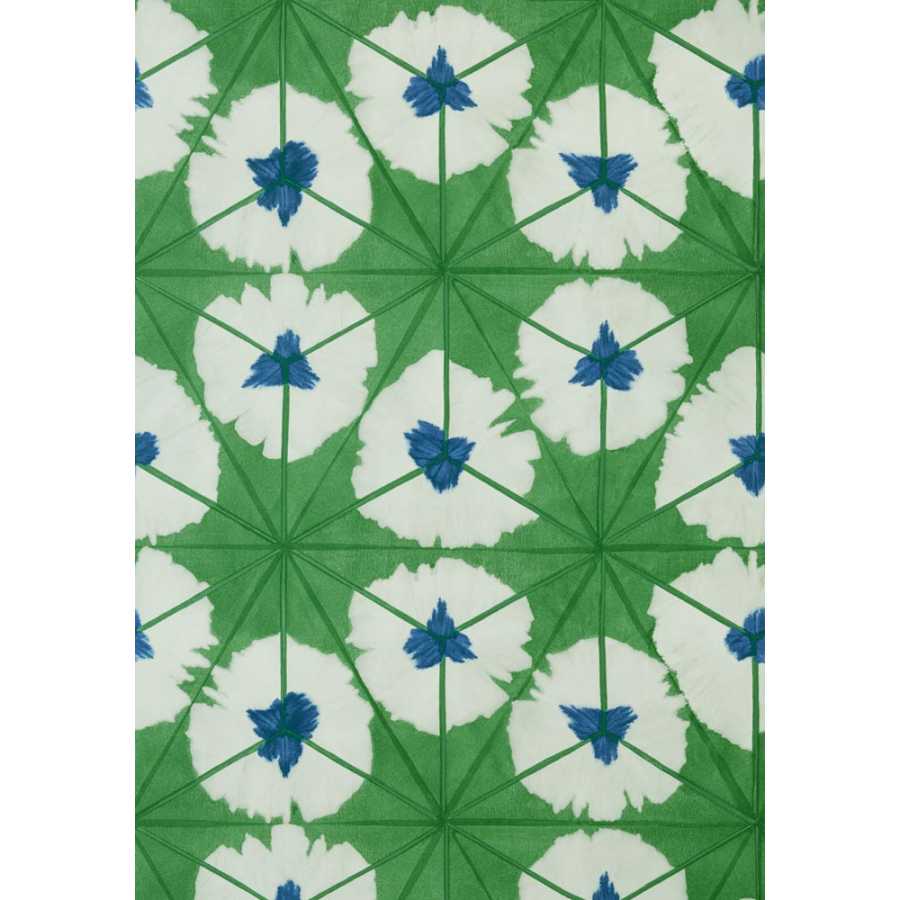 Thibaut Summer House Sunburst T13088 Emerald Green Wallpaper