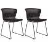 WOOOD Wings Outdoor Dining Chairs - Set of 2 - Black