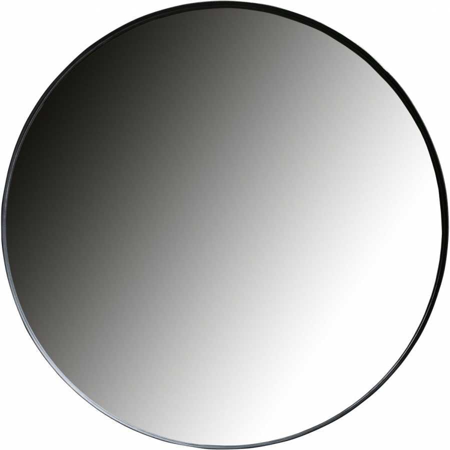 WOOOD Doutzen Round Wall Mirror - Black - Large