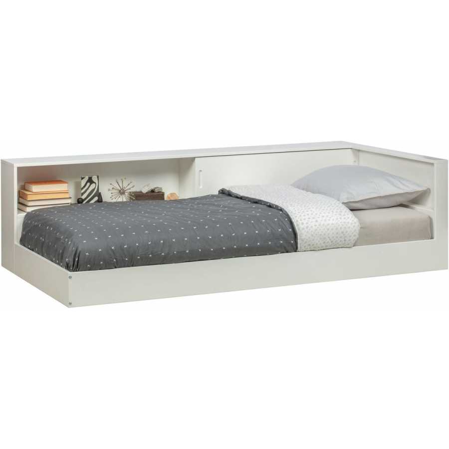 WOOOD Connect Single Corner Bed - White